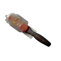 Hairbrush Dark Wood Handle w/Orange Euro Tech Alya Canada