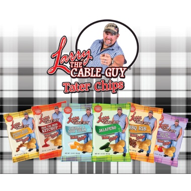 Larry the cable guy tater chips - pass the darn ketchup