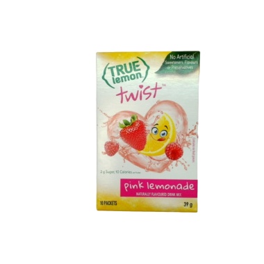 Pink Lemonade Flavoured Drink Mix 10 Packets 39g. True Lemon