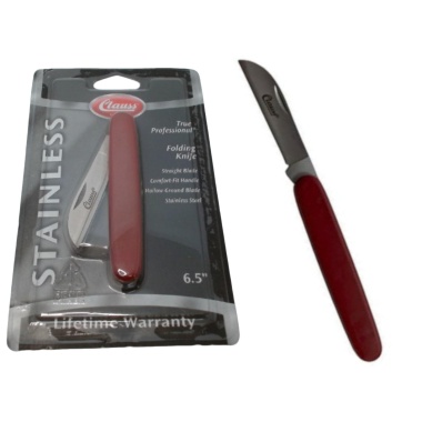 Folding Knife 6.5 Stainless Straight Clauss