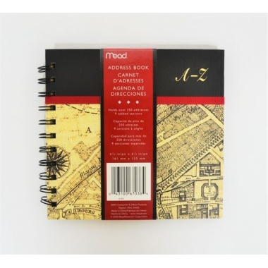 Address Book Holds 250 Addresses Mead