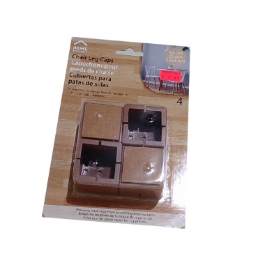 Square Chair Leg Cap 4-pc 31-41mm. Home Essentials