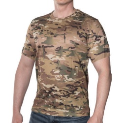 Military T-shirts Large Uniflage Kwik Dry Short Sleeve