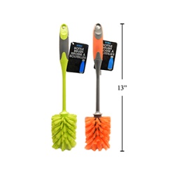 Bottle brush 12.5 inch deluxe 2 assorted colours