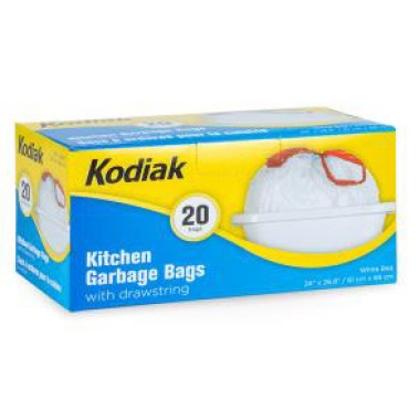 KODIAK DRAWSTRING KITCHEN BAG 610MM X 680MM 20/ROLL
