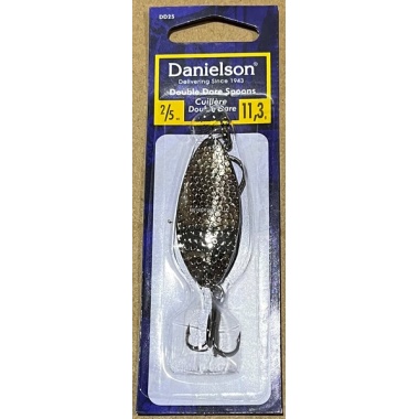 Danielson DD14HNCK Double Dare Hammered Spoon, 1/4oz, w/Treble &