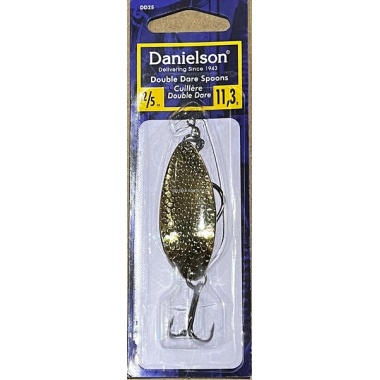 Danielson DD25HG Double Dare Hammered Spoon, 2/5oz, w/Treble &