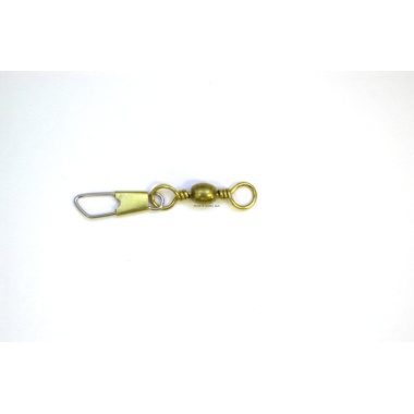 Eagle Claw 01041-010 Barrel Swivel Sz10 w/Safety Snap Brass 7Pk