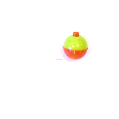 Eagle Claw 07122-004 Snap-on Round Float Orange/Yellow 1-1/2 Bulk 50Bg