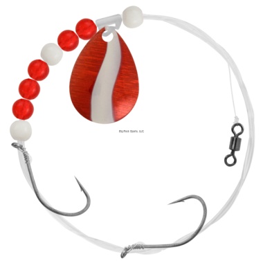 Matzuo MZ-CR3-1-X Walleye Spin Rig Red/White, SZ 3