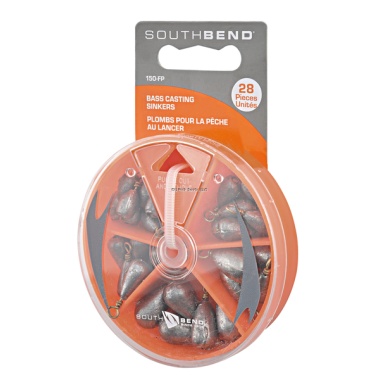 South Bend 150-FP Bass Casting Sinker Assortment w/Dial Box