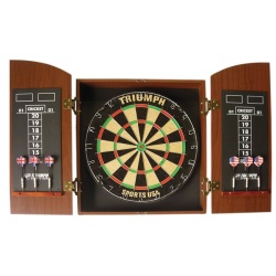 Bristle Dartboard Cabinet Set Official 18 X 1.5" Size Wellington (endcap)"