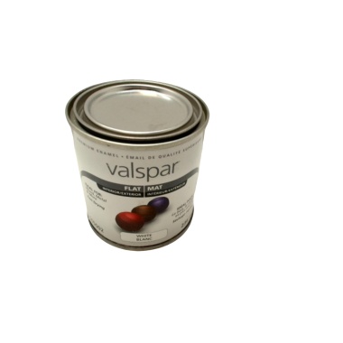 Flat White Interior/Exterior Paint Valspar
