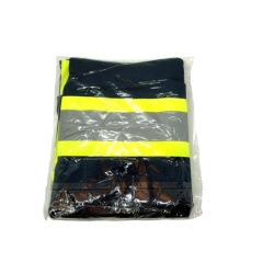 High Viz Safety T-Shirt Navy Blue Large
