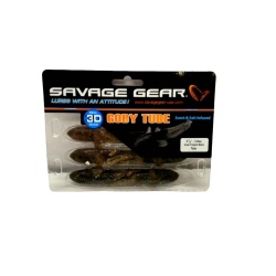 Hollow Tube Flake Lure 3 1/2 - 1/4oz. Green Pumpkin Black Savage Gear"