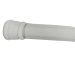 Adjustable tension shower curtain rod 41-74 inch 104x188cm white