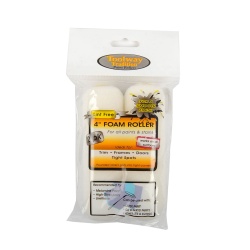 Paint roller refill foam 4 in. 2 pk pvc core