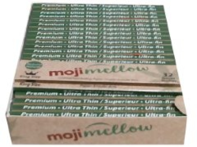 Moji Mellow 32pc. Rolling Paper Unbleached Booklet 110x44mm.