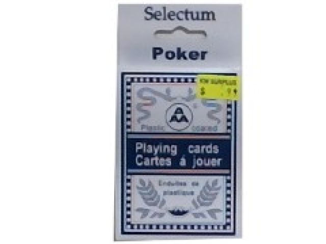 Playing Cards Poker Size in Hanging Box