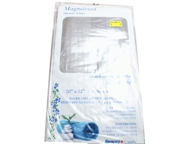 Shower Liner 2.4 Gauge 70x72 Magnetized\