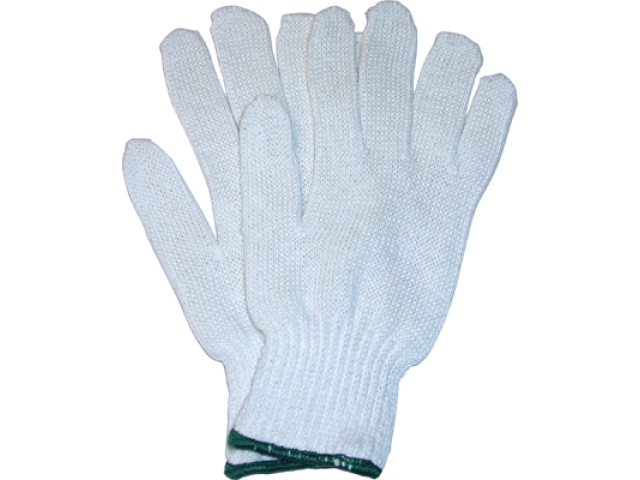 Gloves cott/ knit Lrg green $5.99 DOZsub105547lg
