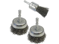 Wire cup brush set 3 pc