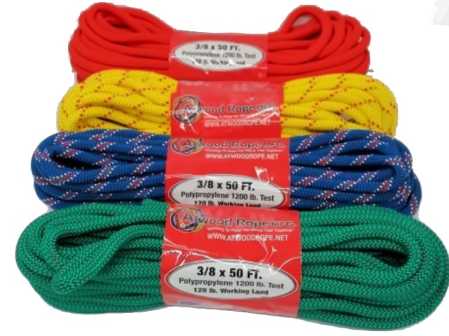 Rope 3/8x50\' Assorted Colours 1200lb.\