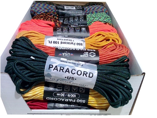 Rope Various Colours 100\' X 550 Paracord