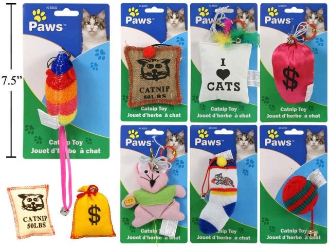 PAWS. Catnip Toys 9 styles