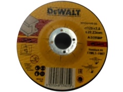 Metal Cutting Wheel Depressed Canter 125x2.8x22.23mm Dewalt