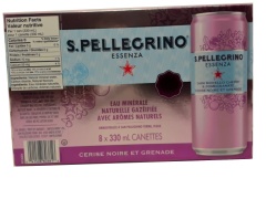 Carbonated Mineral Water Natural Cherry/Pomegranite 8x330mL S. Pellegrino