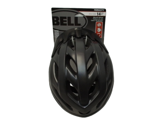 Bicycle Helmet Adult Ferocity Black Adjustable Bell