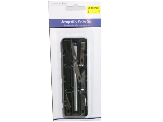 Utility Knife Set w/6 Blades