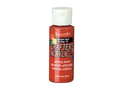 Crafters Acrylic Paint: 2oz Craft & Hobby  BRIGHT RED