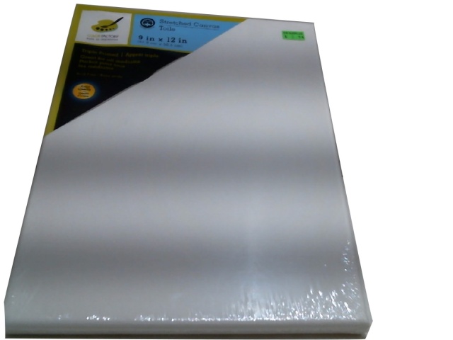 Stretch Artist Canvas 9x 12 Primed Back-Stapled\