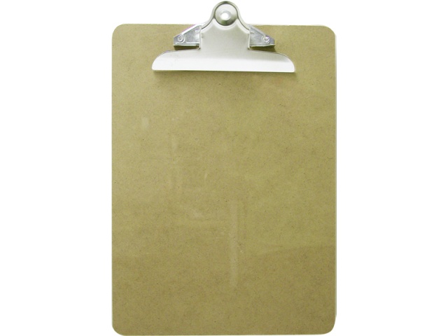 Clip Board 9x12.5 Wooden\