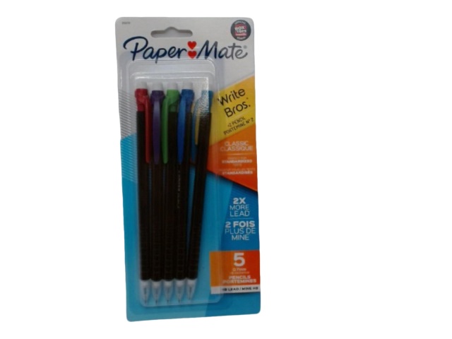 Mechanical Pencils 5pk. 0.7mm Write Bros. Paper Mate