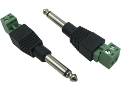 1/4 Mono Male Screw Terminal Connector - (1pc/bag)