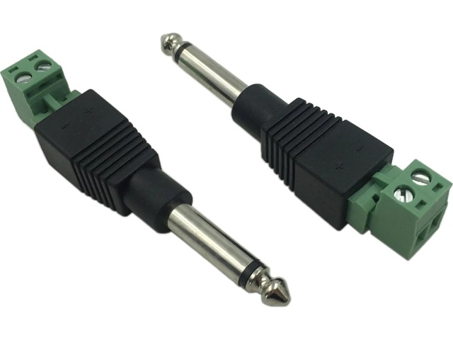 1/4 Mono Male Screw Terminal Connector - (1pc/bag)\