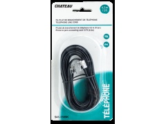 Phone Line Cord Black 15 foot