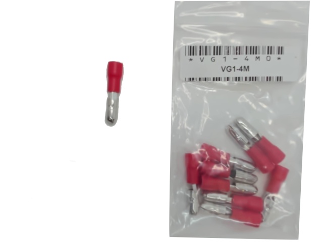 Male Bullet Crimp Terminal 4 / 0.156 bag of 10