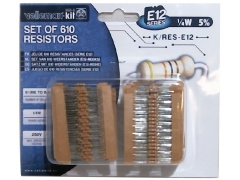 Resistors 610pk. Assorted Colours