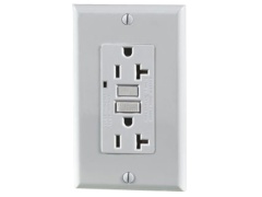 Receptacles GFI Lighted 15A white