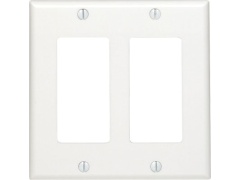 WallPlate decora two gang white