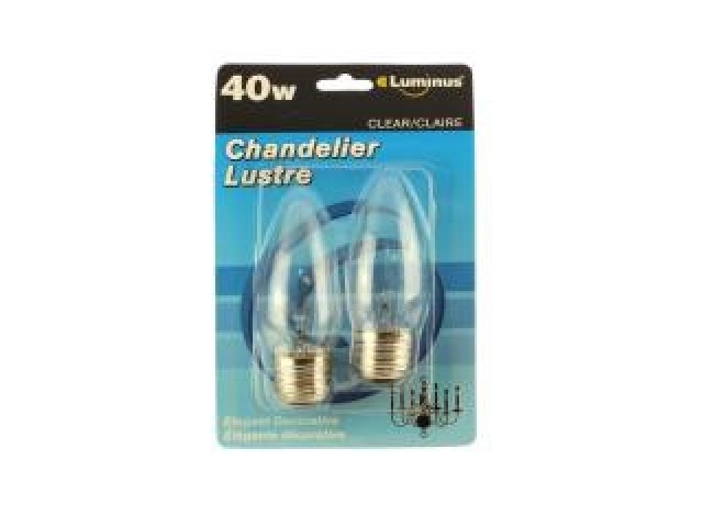 Luminus 40w Chandlier bulb Med Base clear