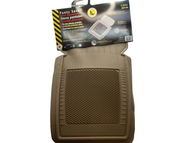 Car Mat 1pc. Beige 100% PVC Pants Saver