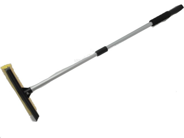 Squeegee with telescopic aluminum handle