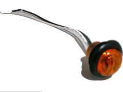 Marker Light 3/4 Round Amber LED