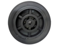 Rubber Wheel Black 2.5 1/4