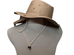 Bucket Hat w/Net Flap And String